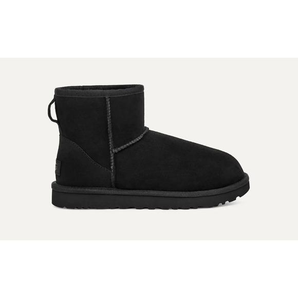 UGG Shoes - UGG Classic Mini II‎ Women's Size 6 Shearling Winter Boot Black - NEW